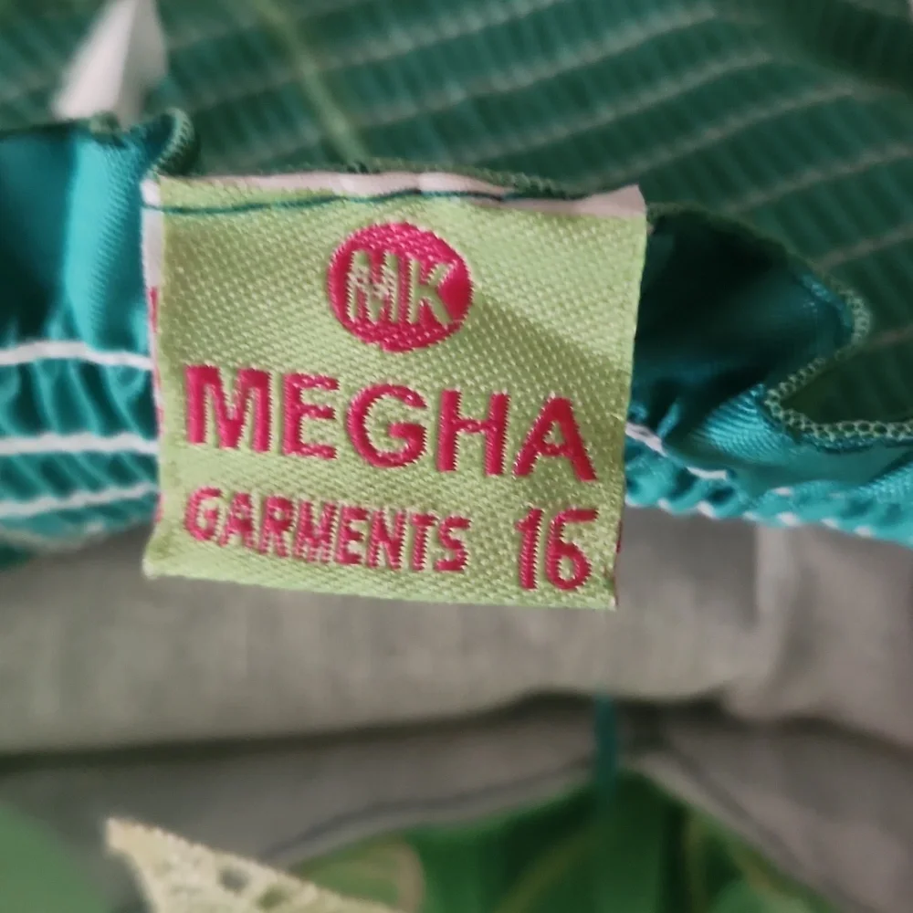 Megha - Infant -Tinkerbell Inspired Green /Cream/Sparkle- Dance/Pagent Costume